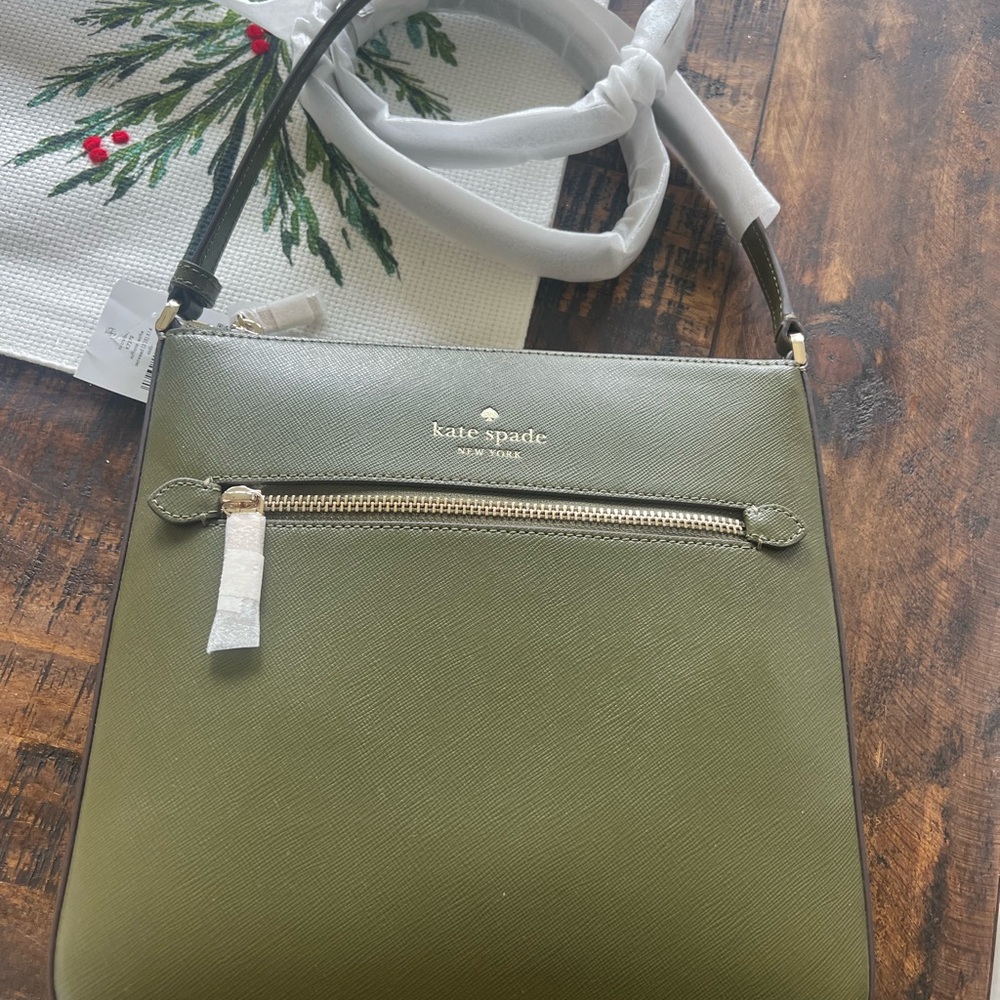Kate Spade Olive Green Crossbody Bag - Picture 2 of 9